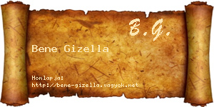 Bene Gizella névjegykártya