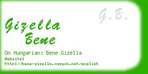 gizella bene business card